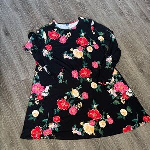 Long sleeve cotton dress 🖤🩷